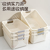 Plastic Hollow Storage Basket for Clothes and Sundries, Multi-purpose Organizer Bin