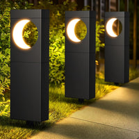Solar Powered Outdoor Garden Path Lights, Landscape Decorative Ground Plug-in Lamps for Yard and Balcony