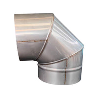 Stainless Steel Chimney Pipe Elbow for Wood Stoves and Boilers, Thickened Exhaust Vent