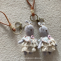 Handmade Cartoon Rabbit Keychain Bag Charm