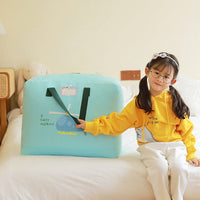 Waterproof Dustproof Kids' Quilt and Clothing Storage Bag with Handle for Kindergarten Travel