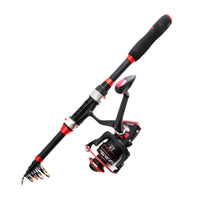ZURYP Fishing Rod Set for Lure Sea Fishing and Reservoir Fishing, Fiberglass Rod with Soft Lures, Hooks, and Line