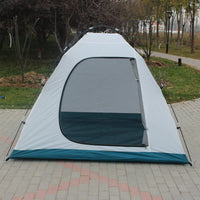 Foldable Double-Layer Camping Tent with Tunnel Sunshade for Hiking and Outdoor Activities, Lightweight and Waterproof