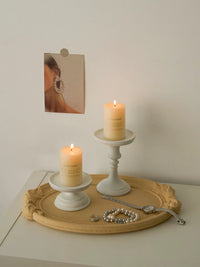 Retro Roman Pillar Candlestick Holder for Home Decor