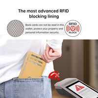 Compact PU Leather Card Holder Wallet for Women, Multi-Card Slots, Anti-Demagnetization