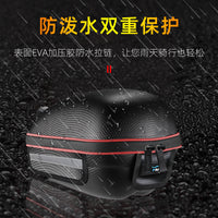 USB Rechargeable Bike Rack Bag with Light, Quick Release Hard Shell Rear Seat Bag for Mountain Bikes