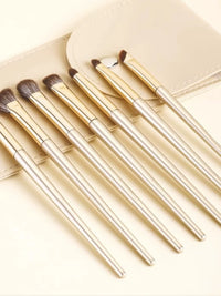 Beginner Eye Makeup Brush Set with Soft Bristles for Eyeshadow, Blush, and Blending