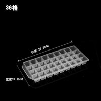 96-Grid Large Diamond Ice Cube Tray with Lidless Ice Box, Creative Square Ice Cube Mold