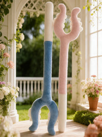 Interactive Plush Cat Teaser Wand Toy for Self-Amusement and Teeth Grinding