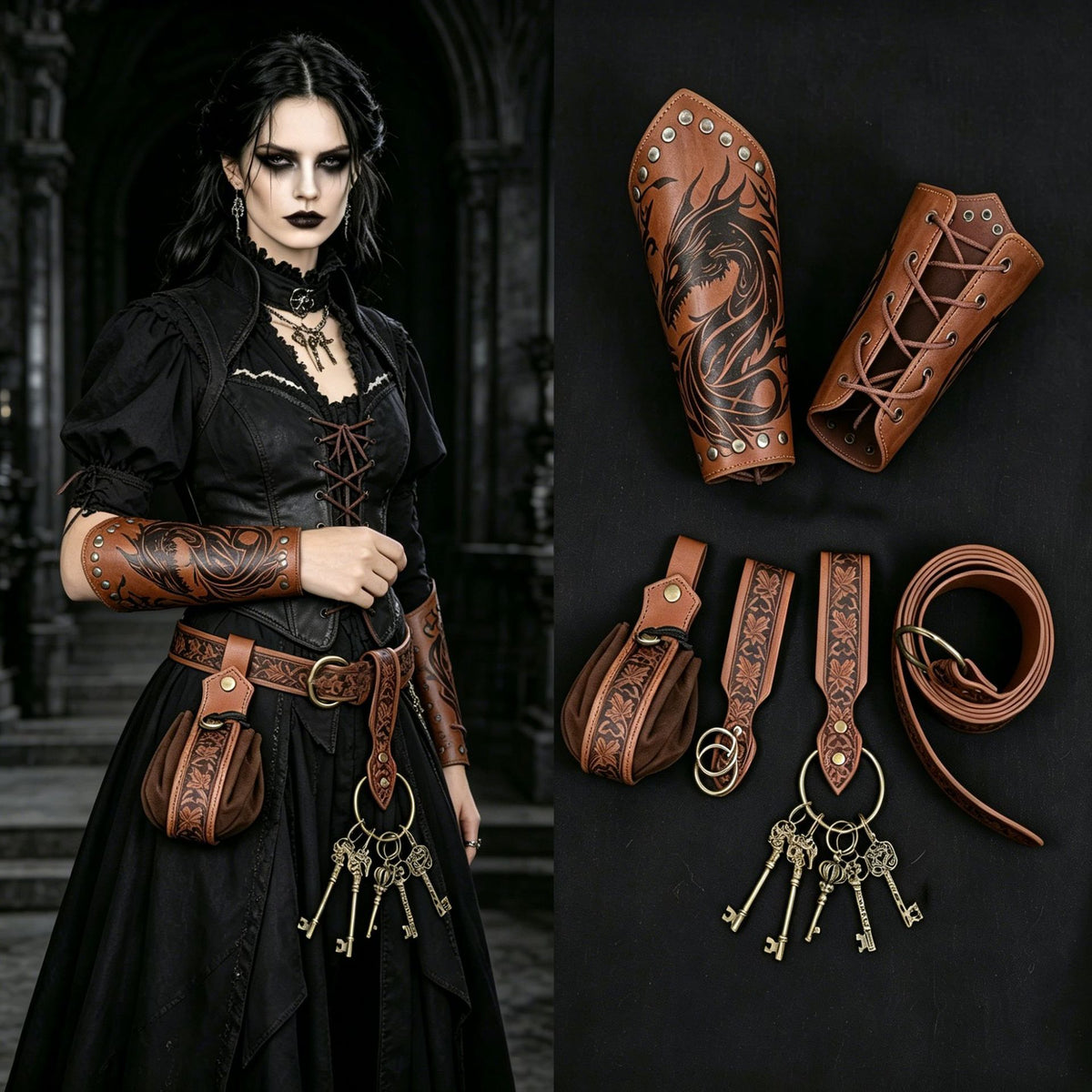 Medieval Knight Gauntlet Cosplay Costume Prop