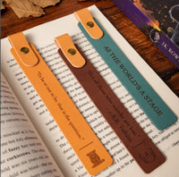 DIY Leather Strip Bookmark for Reading, Teacher Student Gift