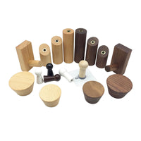 Nordic Solid Wood Magnetic Wall Hooks for Coats, Towels, and Entryway Decor - Drill-Free Installation
