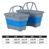 Foldable Fishing Bucket Live Fish Container Thickened Portable Fishing Box