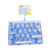 26-Key Fidget Keyboard Keychain for Stress Relief, Bag Charm, and Party Favor