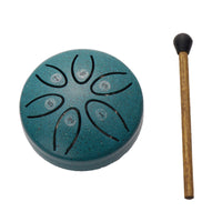 Mini Metal Tongue Drum 3-inch 6-Note Steel Drum Percussion Instrument for Kids and Portable Music