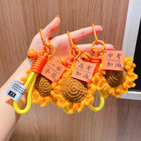 Sunflower Keychain Pendant for Graduation & Exam Motivation, Backpack Charm Gift