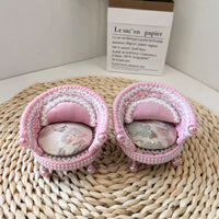 1:12 Dollhouse Miniature Living Room Furniture Set with Sofa and Table Lamp