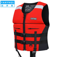 Adult Professional Life Vest for Boating Fishing Swimming and Flood Rescue, High Buoyancy