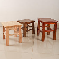 Solid Wood Square Stool for Home, Living Room, Dining, School, Hospital