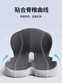 Memory Foam Seat Cushion and Backrest Combo for Office Chairs, Non-Slip Integrated Design