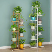 Multi-Tier Wrought Iron Plant Stand Indoor Outdoor Flower Pot Holder Display Shelf