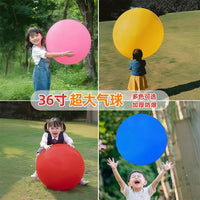 36-inch Outdoor Thickened Anti-Explosion Latex Giant Round Balloons for Kids' Lawn Games