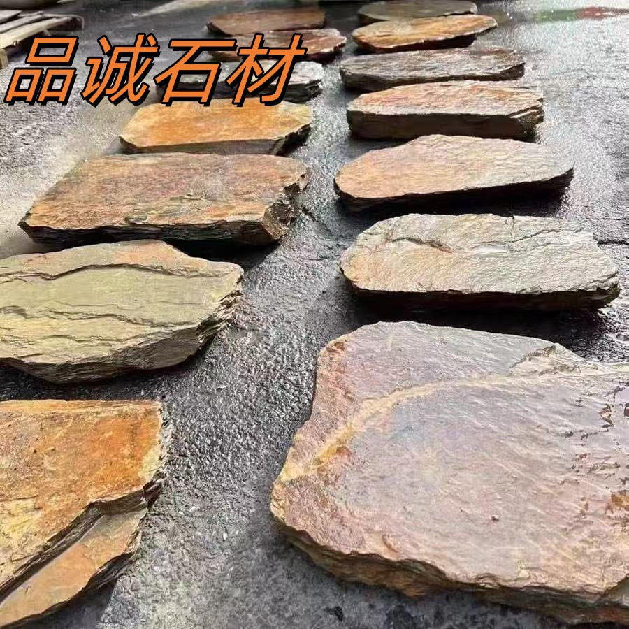 Natural Bluestone Irregular Stepping Stones for Outdoor Garden and Patio Pathways