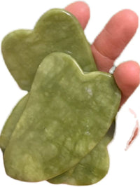 Natural Jade Facial Roller and Gua Sha Set for Face, Neck, and Body Massage