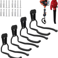 Heavy Duty Metal Tool Hooks for Garage & Garden Storage, Wall Mount Organizer for Power Tools