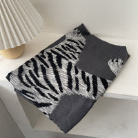 Cheetah Gaze Faux Fur Scarf Shawl for Women, Autumn/Winter Warm Air-Conditioned Room Wrap