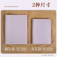 A5 Soft Leatherette Flip Notebook with Kraft Paper Pages, Vintage Business Journal, Detachable Large Capacity Lined Pages