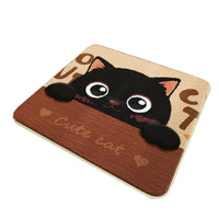 Winter Plush Faux Cashmere Seat Cushion for Office & Students, Cartoon Animal Design, Warm & Comfortable