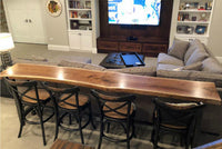 Solid Wood Bar Table and Chair Set Commercial Bar Counter Home Balcony Narrow Table Long Strip Small Bar Table Original Wood