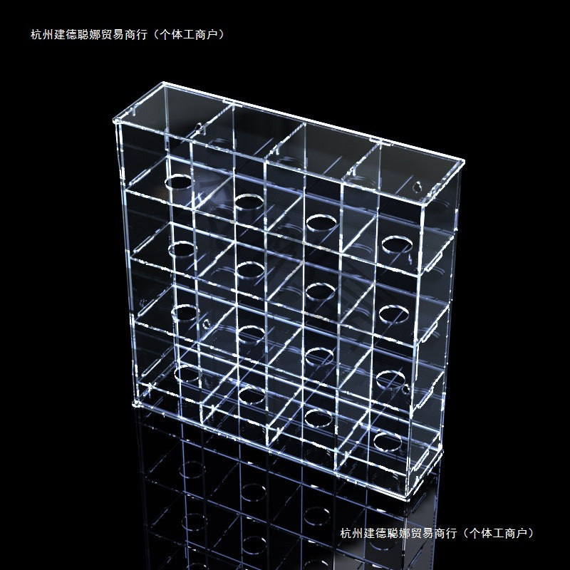 Acrylic Display Case for Golf Balls and Table Tennis Balls, Multi-Grid Storage Rack with Clear Door