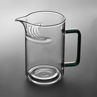 Borosilicate Glass Tea Infuser Cup with Integrated Filter and Handle