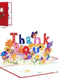 3D Pop-Up Thank You Card for Business Clients & Teachers, Mid-Autumn Festival & Appreciation Gift