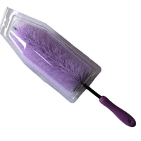 Car Wheel and Tire Cleaning Brush with Splash Guard, Hard Bristle Rim Detailing Brush