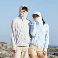 Unisex Ice Silk Sun Protection Hoodie with UV Protection for Summer Outdoor Activities