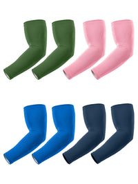 Unisex Cycling Arm Sleeves UV Protection Cooling Camouflage Milk Silk High Elasticity