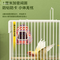 Large Metal Bird Cage for Parrots and Finches, Breeding Cage with Elevated Design