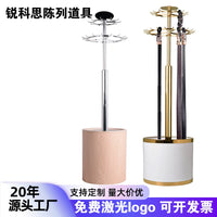 Rotating Metal Belt Display Rack with Double-Layer Design for Ties and Belts