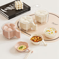 Premium Household Sauce Dish Set - High-Value Creative Hot Pot Seasoning Plates for BBQ Snacks