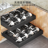 Under Sink Pull-Out Cabinet Organizer with Silent Glides, Expandable Storage Rack for Kitchen and Bathroom