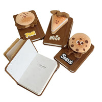 Hamburger Design Mini Notebook for Students, Portable Memo Pad, Aesthetic Journal
