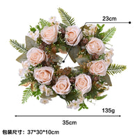 Artificial Rose & Eucalyptus Wreath for Home Decor