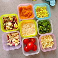 Mini Lidded Food Storage Containers for Baby Food, Candy, and Snacks - Freezer Safe and Airtight