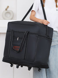 Extra Large Capacity Travel Duffel Bag with Wheels, Expandable Luggage for Outdoor Trips, Business, and Maternity