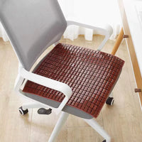 Bamboo Mahjong Mat Seat Cushion for Summer Chairs and Car Seats, Breathable Cooling Pad for Office and Sofa