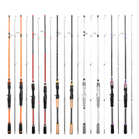 Fiberglass Lure Fishing Rod M/ML Action Hollow Jointed Spinning/Casting Rod