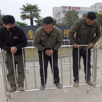 Outdoor Stainless Steel Crowd Control Barrier for Traffic, Events, and Safety